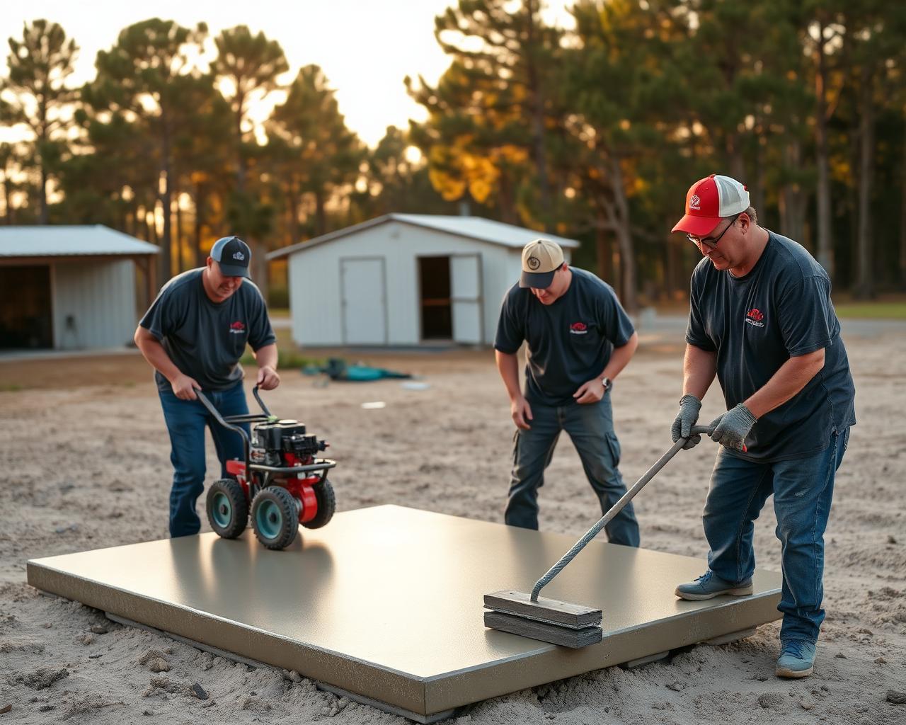 Our concrete crew at work